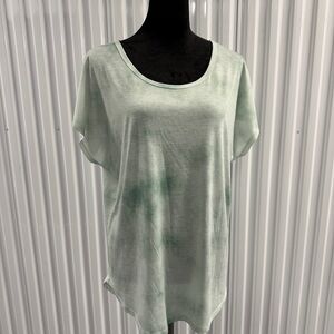 Clover + Pine Women’s Green Tie Dye Short Sleeve Top Size XL